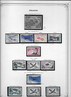 France Poste Aérienne Collection Vendue Page Par Page - Oblitérés / Neufs * Avec Charnière - TB - 1927-1959 Afgestempeld