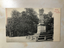 Germany Deutschland Pillnitz Dresden Ruine Und Denkmal Ruins Statue Paul Heine Edition 13396 Post Card POSTCARD - Pillnitz