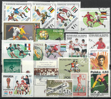 C2328 Sport Football Soccer World Cup Olympics Flag Used 19xStamp Lot#498 - Used Stamps