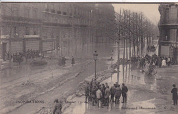 75 PARIS Boulevard Haussmann ,innondations 1910 - District 08