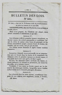 Bulletin Des Lois N°565 1838 Loi Sur Les Tribunaux Civils De Première Instance/Chambre De Commerce Gray (Haute-Saône) - Décrets & Lois