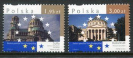 POLAND 2010 European Union Capitals MNH / **.  Michel 4497-98 - Unused Stamps