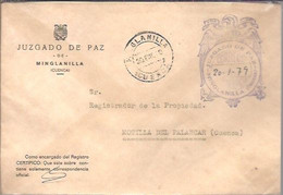 JUZGADO DE PAZ DE MINGLANILLA CUENCA 1979 - Franchigia Postale