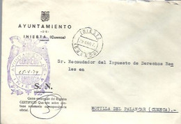 AYUNTAMIENTO DE INIESTA CUENCA 1979 - Franquicia Postal