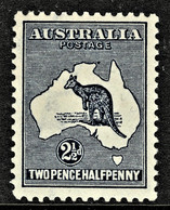 Australia 1915 Kangaroo 21/2d Indigo 2nd Watermark MH - Nuovi