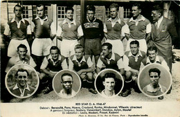 Sport Football * Carte Photo * Club Du RED STAR O.A. 1946 1947 * équipe Effectif * Sports Footballeurs Red Star - Voetbal