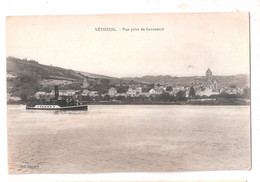 CPA 95 Vetheuil Vue Prise De Lavacourt Dated  12 AOUT 1919 Message Derriere - Vetheuil