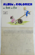 DESSIN ORIGINAL Aquarelle G REUZE COUVERTURE D'ALBUM A COLORIE LINE ET PAT Avec Calque - Dibujos Originales