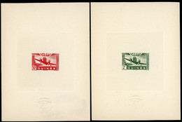 RARE GUINEE 1942 Poste Aérienne N° 10 à 17. HUIT EPREUVES DE LUXE SERIE COMPLETE (voir Les 4 Photos) - Unused Stamps