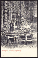 1902 Gelaufene AK, Stempel Kirchberg. Waldgruss Aus Dem Toggenburg. Holzarbeiter - Kirchberg