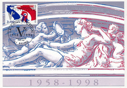 FRANCE - Carte Maximum 3,00 La Constitution - Premier Jour REIMS 3/10/1998 - 1990-1999