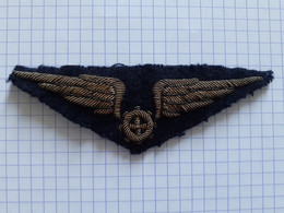 Brevet De Mécanicien - Insigne Tissu Brodé Canetille Armée De L'Air - Aviation