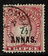 1894 7½a On 1r Carmine, SG 28, Fine Used. For More Images, Please Visit Http://www.sandafayre.com/itemdetails.aspx?s=676 - Afrique Orientale Britannique