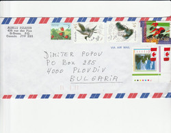 Canada 1995 Letter To Bulgaria Birds - Storia Postale