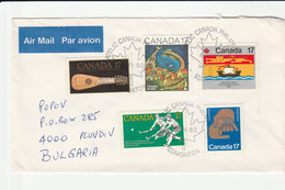 Canada 1992 Letter To Bulgaria - Briefe U. Dokumente