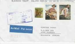 Canada Postal History A Letter From Canada To Bulgaria Was Missent To Bolivia, La Paz Then Redirected To Bulgaria - Cartas & Documentos