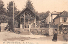 CPA 74 RIVES SOUS THONON GARE DU FUNICULAIRE - Autres & Non Classés