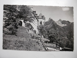 FRIBOURG FR - Château De GRUYERES - Vues De La Dent De Broc Et Dent Du Chamois - CPSM SUISSE - Broc