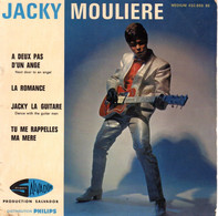 POCHETTE EP JACKY MOULIERE  - SALVADOR 432856 - 1963 - SANS LE VINYLE - - Autres - Musique Française