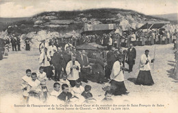 CPA 74 ANNECY 1912 SOUVENIR INAUGURATION CRYPTE SACRE COEUR TRANSFERT CORPS SAINT FRANCOIS DE SALES - Annecy