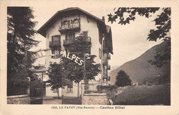 CPA 74 LE FAYET CARLTON HOTEL - Other & Unclassified