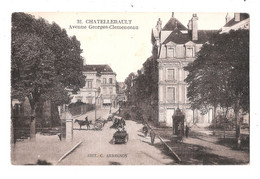 CPA 86 CHATELLERAULT AVENUE GEORGES CLEMENCEAU VOITURE ANCIENNE CALECHES Unused - Chatellerault