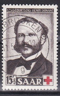 Saargebiet Saarland 1953 - Mi.Nr. 343 - Gestempelt Used - Rotes Kreuz Red Cross - Used Stamps
