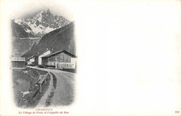 CPA 74 CHAMONIX LE VILLAGE DE PRATZ ET AIGUILLE DU DRU - Chamonix-Mont-Blanc