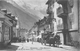 CPA 74 CHAMONIX RUE NATIONALE - Chamonix-Mont-Blanc