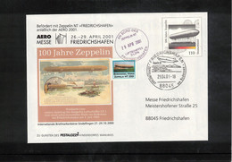 Germany / Deutschland 2001 Zeppelin NT At AERO Friedrichshafen  Interesting Cover - Zeppelins