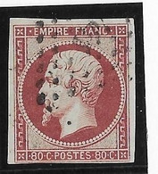 France N°17A Carmin Foncé - Oblitéré - TB - 1853-1860 Napoléon III