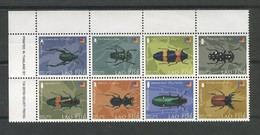 LAOS 2001 N° 1457/1464 ** Neufs MNH  Superbes Faune Insectes Philakorea Sagra Femorato Eupatorus Animaux - Laos