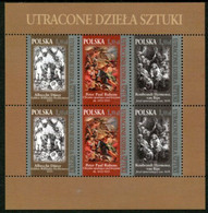 POLAND 2009 Lost Works Of Art Sheetlet  MNH / **.  Michel 4460-02 - Nuevos