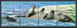 POLAND 2009 Marine Mammals Of The Baltic MNH / **.  Michel 4433-36 - Unused Stamps