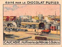 P-21-PLT-1688 : CAUCASIE. RAFFINERIE DE PETROLE A BAKOU. IMAGE DU CHOCOLAT PUPIER - Azerbaigian