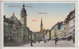 (115689) AK Altenburg S.A., Markt Um 1910 - Altenburg