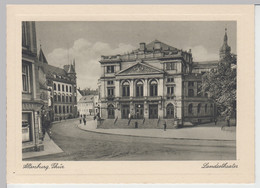 (85664) AK Altenburg, Thür., Landestheater, Postamt, Vor 1945 - Altenburg