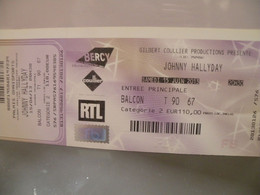Billet Ticket Concert J Hallyday Bercy 15/6/2013 - Concert Tickets