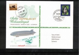 Schweiz / Switzerland 2004 7th Christmas Post Flight Of Zeppelin NT - Zeppelins
