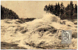 FINLAND 1921 - Vallinkoski, Imatra Side Stream - USED POSTAL CARD - Finland