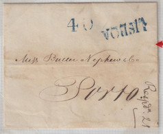 CARTA CIRCULADA DE LISBOA PARA O PORTO  DATADA DE 17/08/1840 - ...-1853 Prephilately