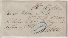 CARTA CIRCULADA DE PERNES PARA LISBOA  DATADA DE 4/4/1838 - ...-1853 Prephilately