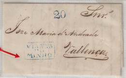 CARTA CIRCULADA PARA VALENÇA  DATADA DE 22/5/1843 - ...-1853 Prephilately