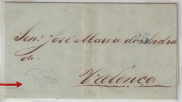 CARTA CIRCULADA PARA VALENÇA  DATADA DE 7/9/1844 - ...-1853 Prephilately