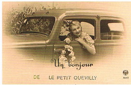 76  UN  BONJOUR  DE LE PETIT QUEVILLY   CPM  TBE   419 - Le Petit-Quevilly