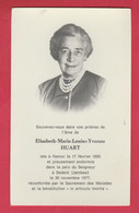 Delcampe - Souvenir Mortuaire : Elisabeth Huart , Née à Namur En 1890, Décédé à Jambes En 1977 - Todesanzeige