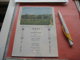 Authentic Menu Card, 1921 Congo Boat ANVERSVILLE, 20cmX13,8cm, MATADI Cows VG -  5 March 1921   DEJEUNER = Breakfast - Menus