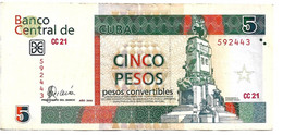 5 PESOS CONVERTIBLES Aus Kuba -5 CUC- (cinco Pesos De Cuba) - 2006 - Sonstige – Amerika