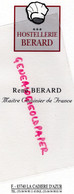 83- LA CADIERE D' AZUR- MENU RESTAURANT HOSTELLERIE RENE BERARD-MAITRE CUISINIER-PRESENTATION PRESSE LEXUS IS 300-2001 - Menus