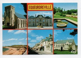 - CPM EQUEURDREVILLE (50) - Eglise, Mairie, Place Mars, Rue Gambetta... - Editions LE GOUBEY 10200 - - Equeurdreville